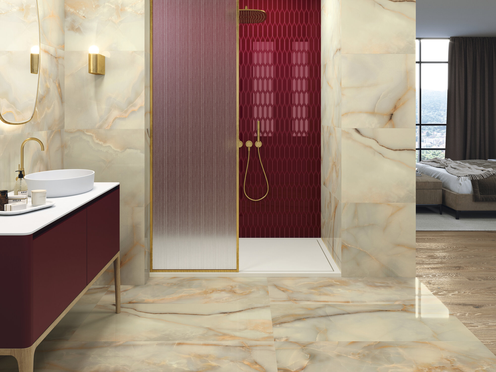 Ape Grupo Коллекция ONICE Honey Pol 120*60 см (J89) в интерьере